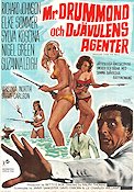 Deadlier Than the Male 1967 movie poster Richard Johnson Elke Sommer Sylva Koscina Ralph Thomas Agents Ladies