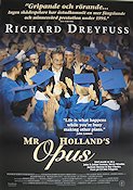 Mr Holland´s Opus 1995 movie poster Richard Dreyfuss Glenne Headly Jay Thomas Stephen Herek School