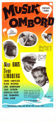 Musik ombord 1958 movie poster Alice Babs Svend Asmussen Ulrik Neumann Tage Severin Lena Granhagen Sven Lindberg Ships and navy