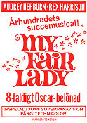 My Fair Lady 1964 movie poster Audrey Hepburn Rex Harrison George Cukor Writer: George Bernard Shaw Music: Alan Jay Lerner Music: Frederick Loewe Musicals Romance