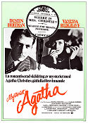 Mysteriet Agatha 1979 poster Dustin Hoffman Vanessa Redgrave Timothy Dalton Michael Apted Text: Agatha Christie