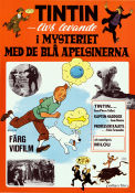 Tintin et les oranges bleues 1964 movie poster Jean Bouise Jean-Pierre Talbot Tintin Philippe Condroyer Poster artwork: Hergé