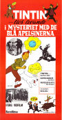 Tintin et les oranges bleues 1964 movie poster Jean Bouise Jean-Pierre Talbot Tintin Philippe Condroyer Poster artwork: Hergé