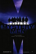 Mystery Men 1999 movie poster Ben Stiller Janeane Garofalo William H Macy Hank Azaria Kinka Usher From comics