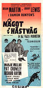 Något i hästväg 1953 poster Dean Martin Jerry Lewis Marjie Millar George Marshall Hästar