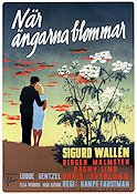När ängarna blommar 1946 movie poster Sigurd Wallén Flowers and plants
