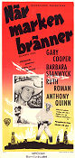 När marken bränner 1953 poster Gary Cooper Anthony Quinn Barbara Stanwyck