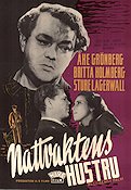 Nattvaktens hustru 1947 movie poster Åke Grönberg Britta Holmberg Sture Lagerwall Bengt Palm