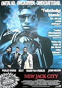 New Jack City 1991 movie poster Wesley Snipes Ice-T Allen Payne Mario Van Peebles Glasses Gangs