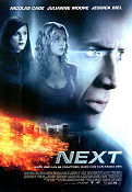 Next 2007 movie poster Nicolas Cage Julianne Moore Jessica Biel Lee Tamahori