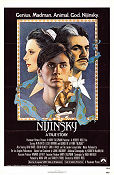 Nijinsky 1980 movie poster Alan Bates George DeLa Pena Leslie Browne Herbert Ross Poster artwork: Richard Amsel Ballet