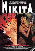 La Femme Nikita 1990 movie poster Anne Parillaud Marc Duret Patrick Fontana Jean Reno Luc Besson