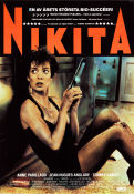 La Femme Nikita 1990 movie poster Anne Parillaud Marc Duret Patrick Fontana Jean Reno Luc Besson