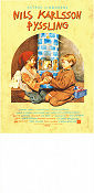 Nils Karlsson pyssling 1990 movie poster Jonatan Lindoff Oskar Löfkvist Britta Pettersson Staffan Götestam Writer: Astrid Lindgren Holiday