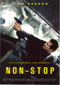 Non-Stop 2014 movie poster Liam Neeson Julianne Moore Scoot McNairy Jaume Collet-Serra