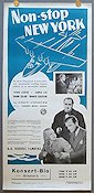Non-stop New York 1938 movie poster John Loder Anna Lee Planes