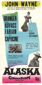 North to Alaska 1960 movie poster John Wayne Stewart Granger Fabian Ernie Kovacs Henry Hathaway