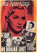 Nu börjar livet 1948 movie poster Mai Zetterling Georg Rydeberg Wanda Rothgardt Gustaf Molander