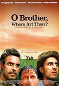 O Brother Where Art Thou 2000 movie poster George Clooney John Turturro Tim Blake Nelson Joel Ethan Coen