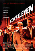 Ocean´s Eleven 2001 poster George Clooney Matt Damon Julia Roberts Steven Soderbergh Gambling