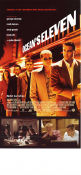 Ocean´s Eleven 2001 movie poster George Clooney Matt Damon Julia Roberts Steven Soderbergh Gambling