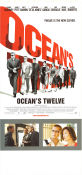 Ocean´s Twelve 2004 poster George Clooney Brad Pitt Julia Roberts Steven Soderbergh Gambling