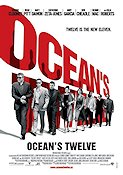 Ocean´s Twelve 2004 poster George Clooney Brad Pitt Julia Roberts Steven Soderbergh Gambling