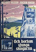 Och bortom sjunga skogarna 1959 movie poster Gert Fröbe Maj-Britt Nilsson Joachim Hansen Paul May Mountains Find more: Norway Country: Austria