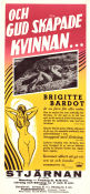 Et Dieu... créa la femme 1956 movie poster Brigitte Bardot Curd Jürgens Jean-Louis Trintignant Roger Vadim Ladies Romance
