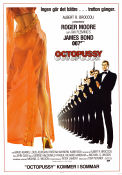 Octopussy 1983 movie poster Roger Moore Maud Adams Louis Jourdan John Glen