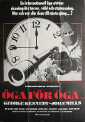 The Human Factor 1975 movie poster George Kennedy John Mills Raf Vallone Edward Dmytryk Guns weapons Clocks