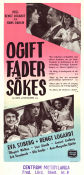 Ogift fader sökes 1953 poster Eva Stiberg Lissi Alandh Bengt Logardt Hans Dahlin Damer Danmark