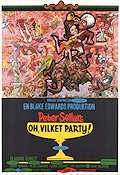 Oh vilket party 1968 poster Peter Sellers Claudine Longet Natalia Borisova Blake Edwards