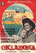 Oklahoma! 1955 movie poster sGordon MacRae Gloria Grahame Gene Nelson Fred Zinnemann Music: Rodgers and Hammerstein Musicals