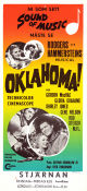 Oklahoma! 1955 movie poster Gordon MacRae Gloria Grahame Gene Nelson Fred Zinnemann Music: Rodgers and Hammerstein Musicals