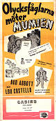 Meet the Mummy 1955 movie poster Abbott and Costello Bud Abbott Lou Costello Marie Windsor Charles Lamont