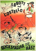 Ride em Cowboy 1944 movie poster Abbott and Costello Horses