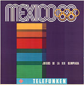 Olympic Games Mexico Telefunken 1968 poster Olympic