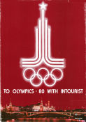 Olympic Games Moscow 1980 1980 affisch Hitta mer: Intourist Olympiader Resor Ryssland