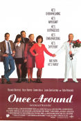 Once Around 1991 poster Richard Dreyfuss Holly Hunter Danny Aiello Lasse Hallström Rökning