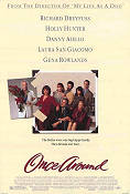 Once Around 1991 movie poster Richard Dreyfuss Holly Hunter Danny Aiello Lasse Hallström Smoking