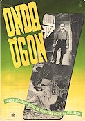 Onda ögon 1947 poster Arnold Sjöstrand Ingrid Backlin Sture Djerf Stig Järrel