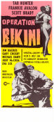 Operation Bikini 1963 movie poster Tab Hunter Frankie Avalon Scott Brady Anthony Carras