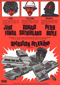 Steelyard Blues 1973 movie poster Jane Fonda Donald Sutherland Peter Boyle Howard Hesseman Alan Myerson Cars and racing