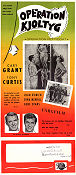 Operation kjoltyg 1959 poster Cary Grant Tony Curtis Joan O´Brien Blake Edwards