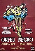 Black Orpheus 1959 movie poster Breno Mello Marpessa Dawn Lourdes de Oliveira Marcel Camus Musicals