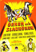 Örnen och slaghöken 1950 poster John Payne Rhonda Fleming Dennis O´Keefe Lewis R Foster Hästar