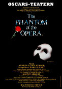 Oscarsteatern The Phantom of the Opera 1989 poster Mikael Samuelson Elisabeth Berg Music: Andrew Lloyd Webber Find more: Oscarsteatern