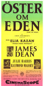 East of Eden 1955 movie poster James Dean Julie Harris Raymond Massey Elia Kazan Writer: John Steinbeck