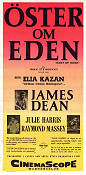 Öster om Eden 1955 poster James Dean Julie Harris Raymond Massey Elia Kazan Text: John Steinbeck